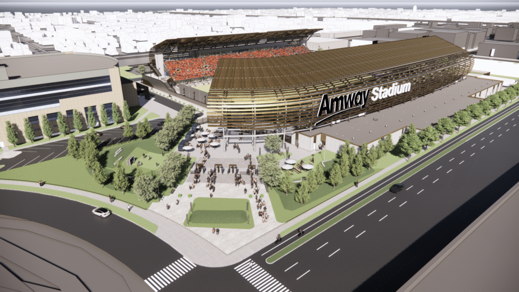 Southeast Entrance of Amway Soccer Stadium